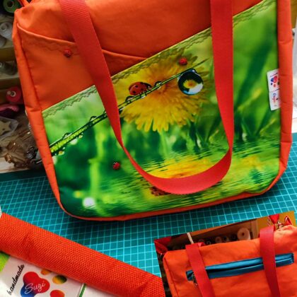 upravený střih na kabelku/tašku na rameno - střih před úpravou Bára Mikulášová