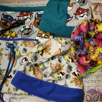 čepičky a nákrčníky(tunely)